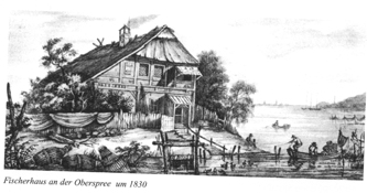 Fischerhaus an der Oberspree um 1830